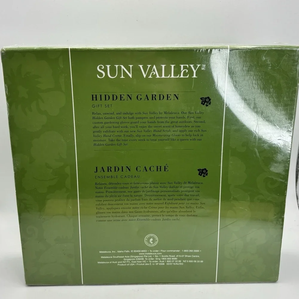Melaleuca Hidden Garden Sun Valley Spa Gift Set‎ Honeydew Melon-Miel Hand Cream